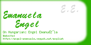emanuela engel business card